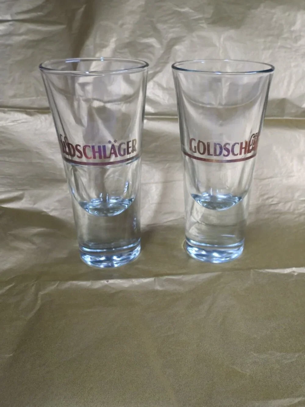 Goldschlager Vintage Shot Glasses Made in ITALY #7 & # 7